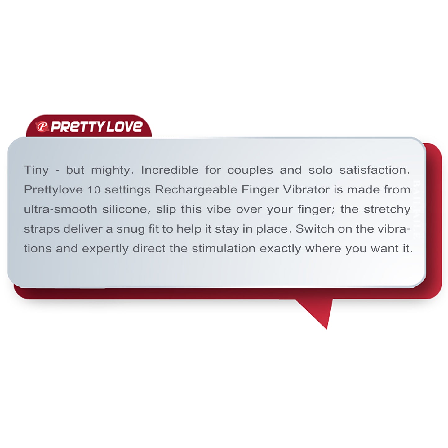 Pretty Love Gorgon Fingering Vibrator Black