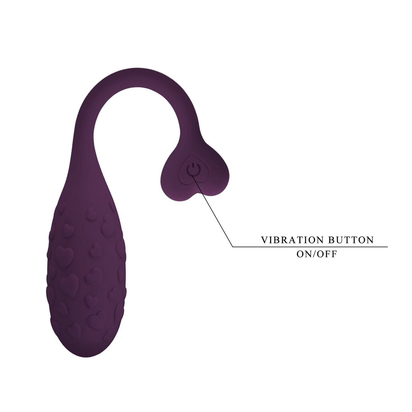 Pretty Love Fisherman Oval Shaped Egg Vibrator (App)