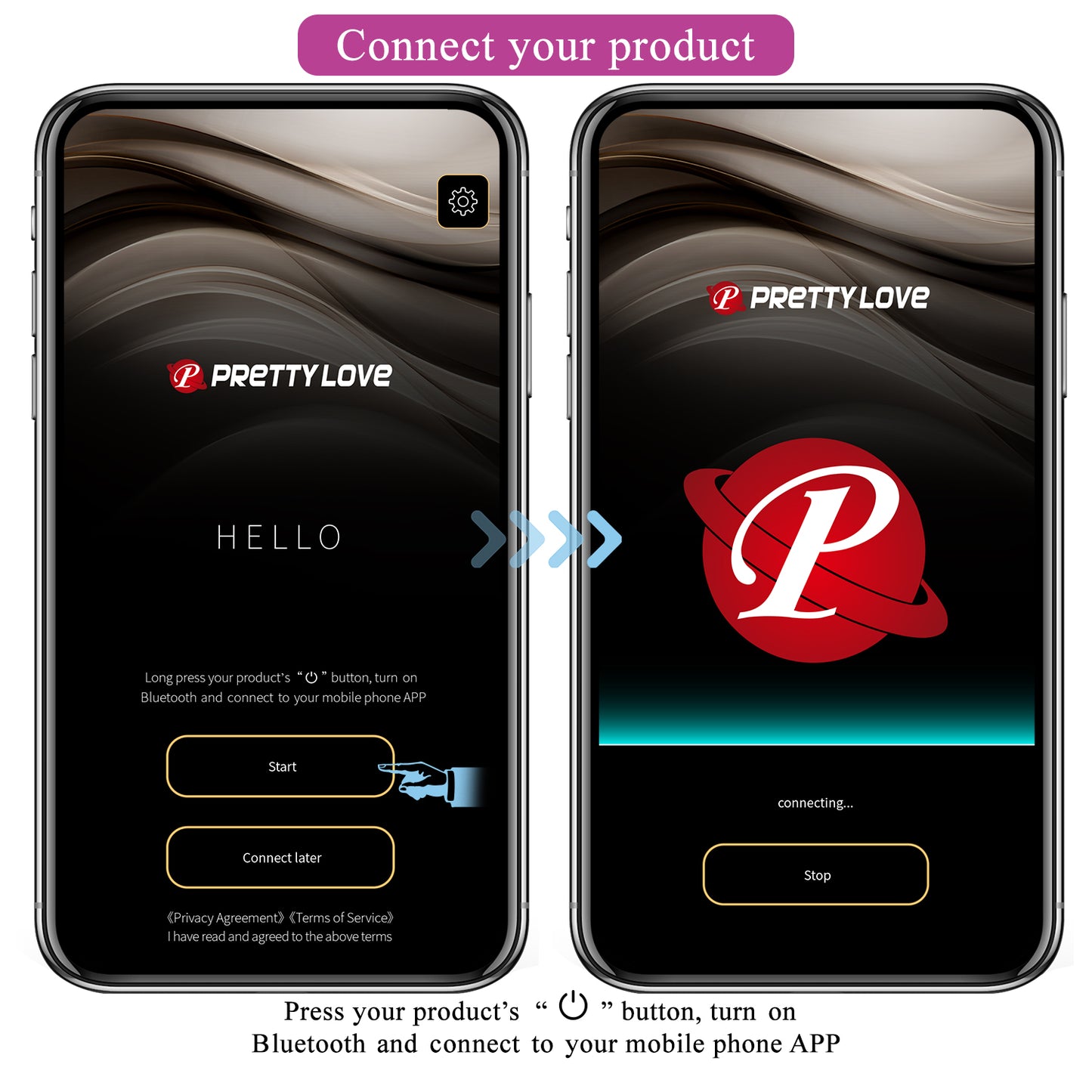 Pretty Love Fisherman Oval Shaped Egg Vibrator (App)