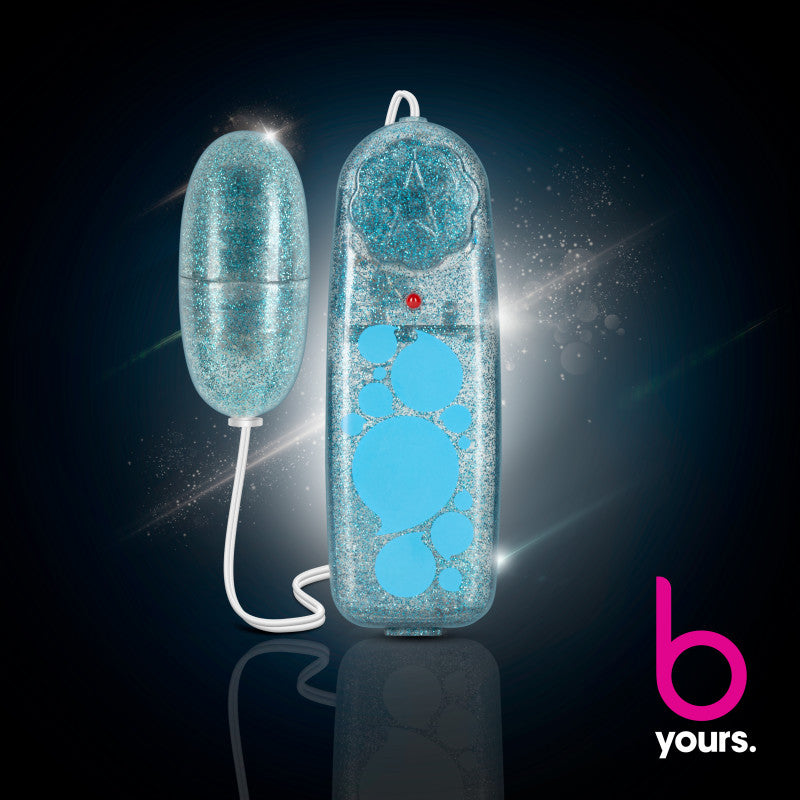 Blush Novelties B Yours Glitter Power Bullet - Blue