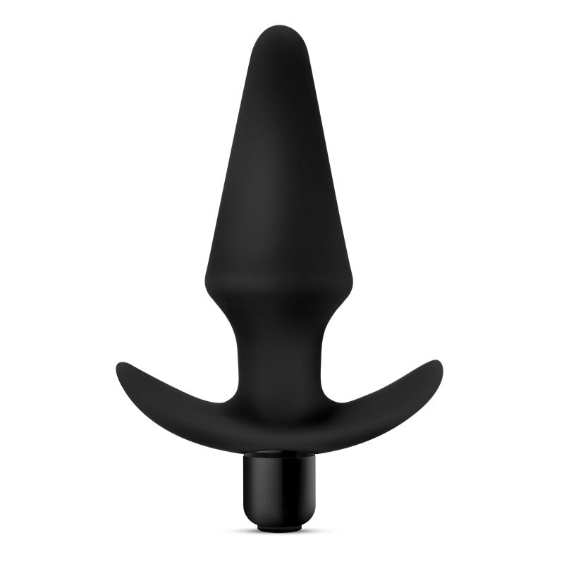 Blush Novelties | Anal Adventures Platinum Vibrating Plug - Black 12.7cm (5") Vibrating Butt Plug