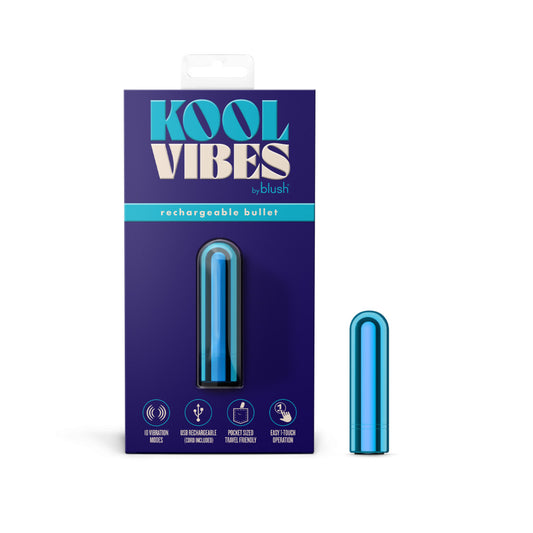 Blush Novelties | Kool Vibes - Rechargeable Mini Bullet - Blueberry