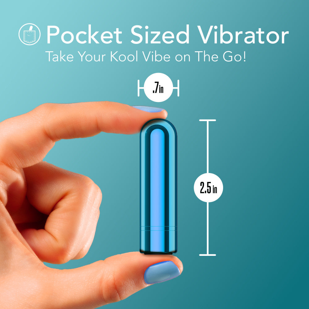 Blush Novelties | Kool Vibes - Rechargeable Mini Bullet - Blueberry