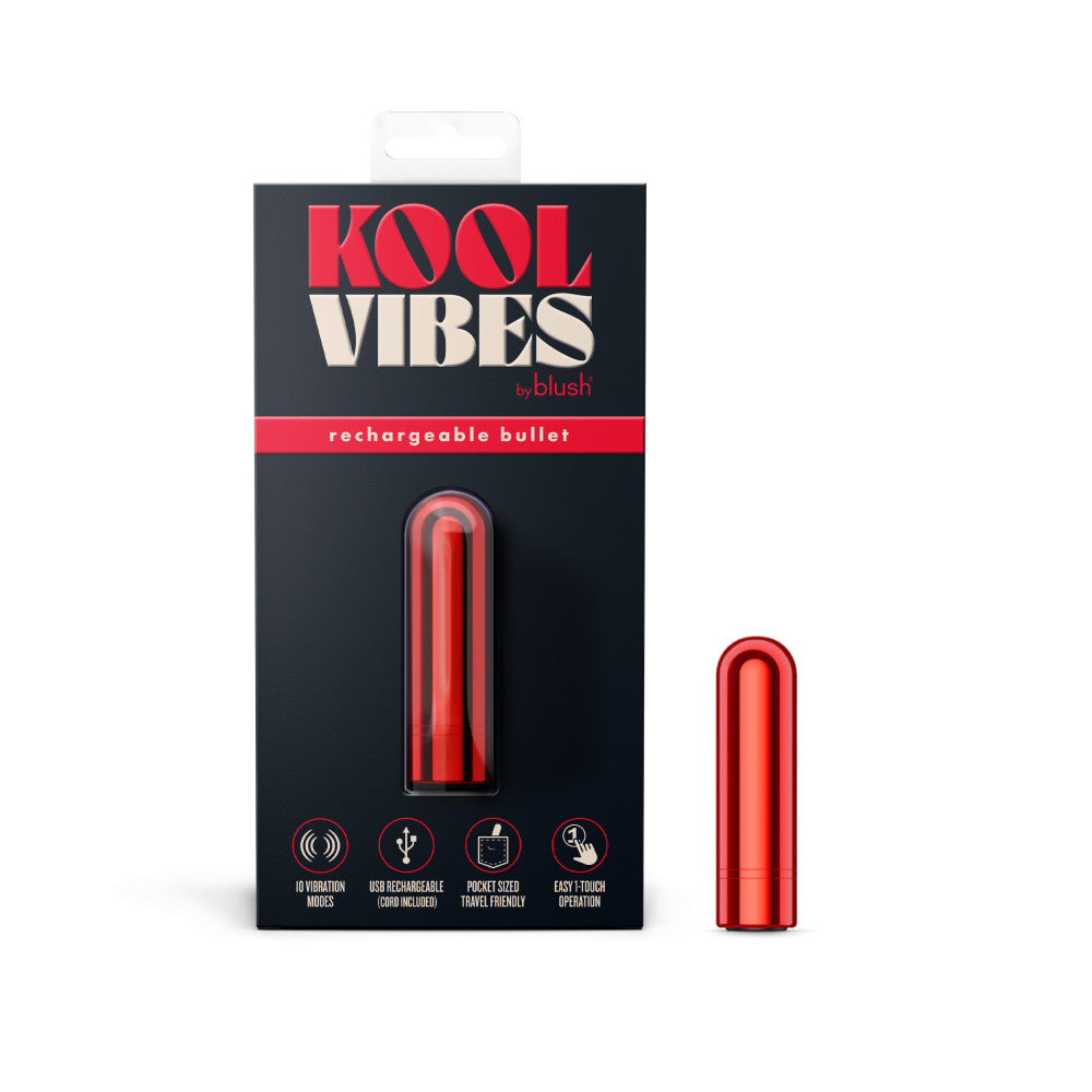 Blush Novelties | Kool Vibes - Rechargeable Mini Bullet - Cherry