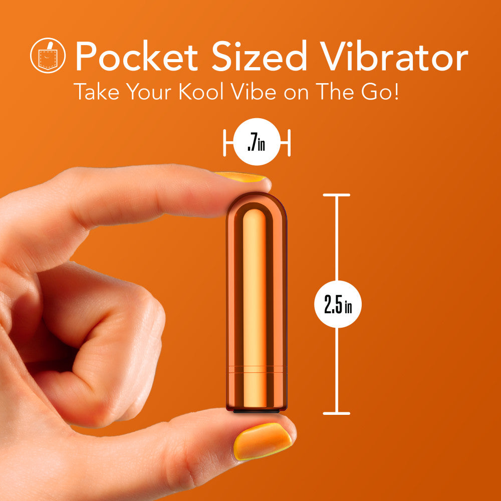 Blush Novelties | Kool Vibes - Rechargeable Mini Bullet - Tangerine