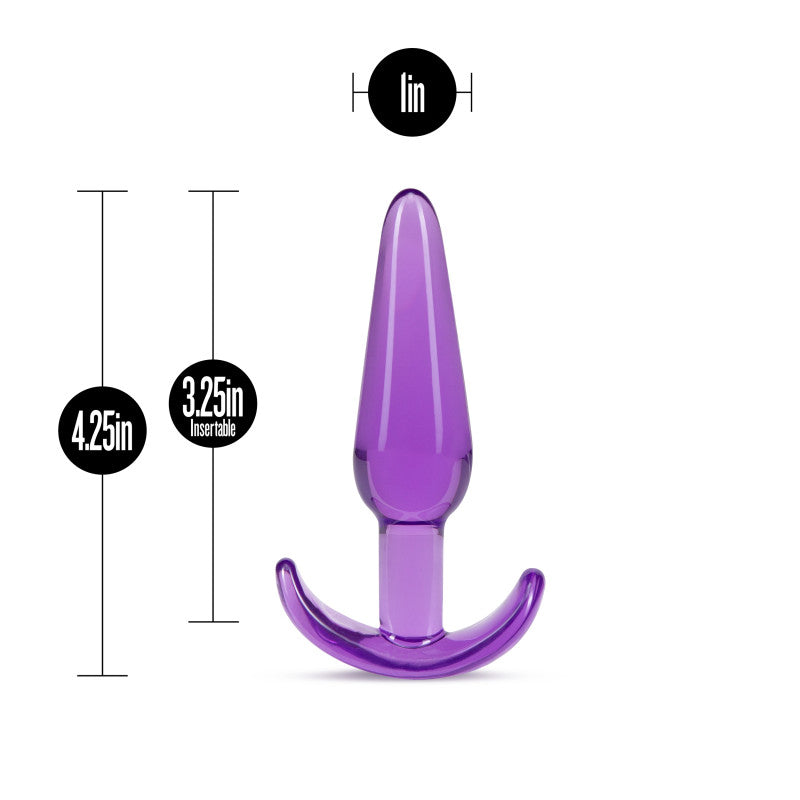 Blush Novelties B Yours Slim Anal 10.8cm Butt Plug Purple