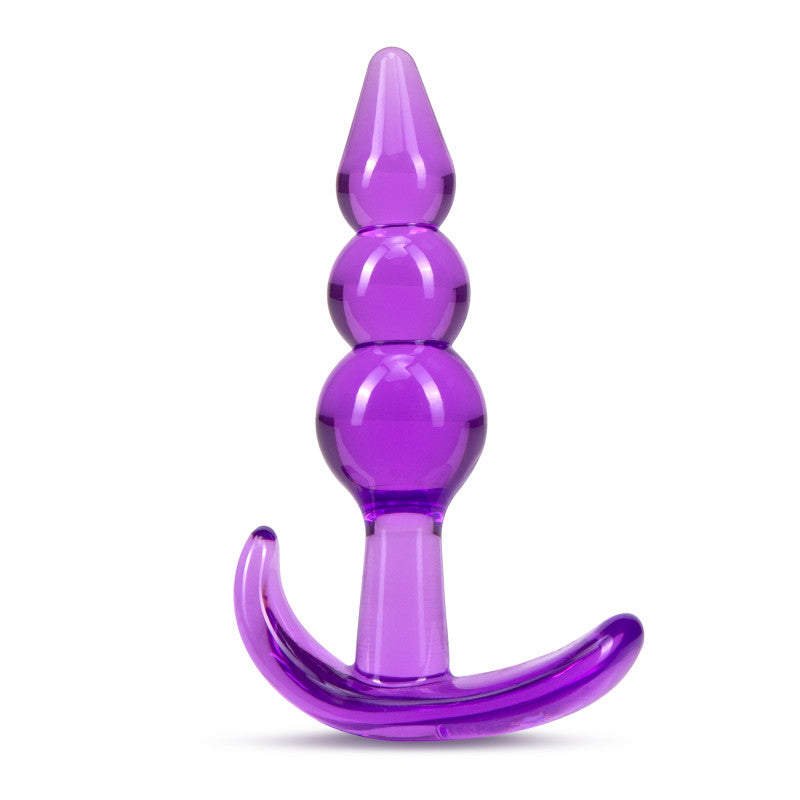 Blush Novelties B Yours Triple Bead Anal 9.5cm Butt Plug Purple