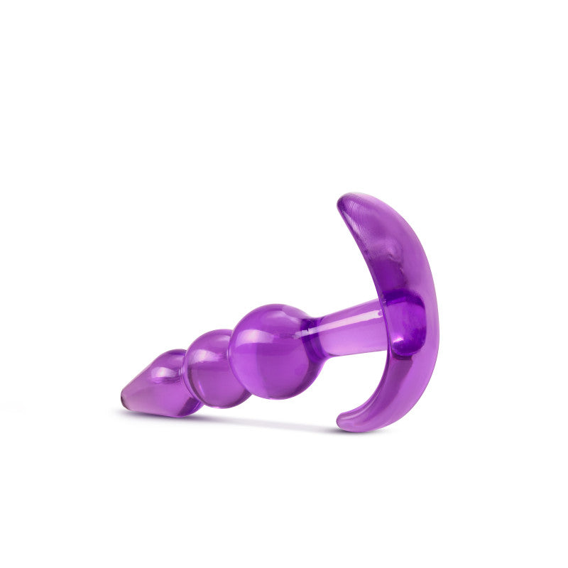 Blush Novelties B Yours Triple Bead Anal 9.5cm Butt Plug Purple