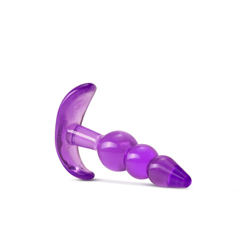 Blush Novelties B Yours Triple Bead Anal 9.5cm Butt Plug Purple