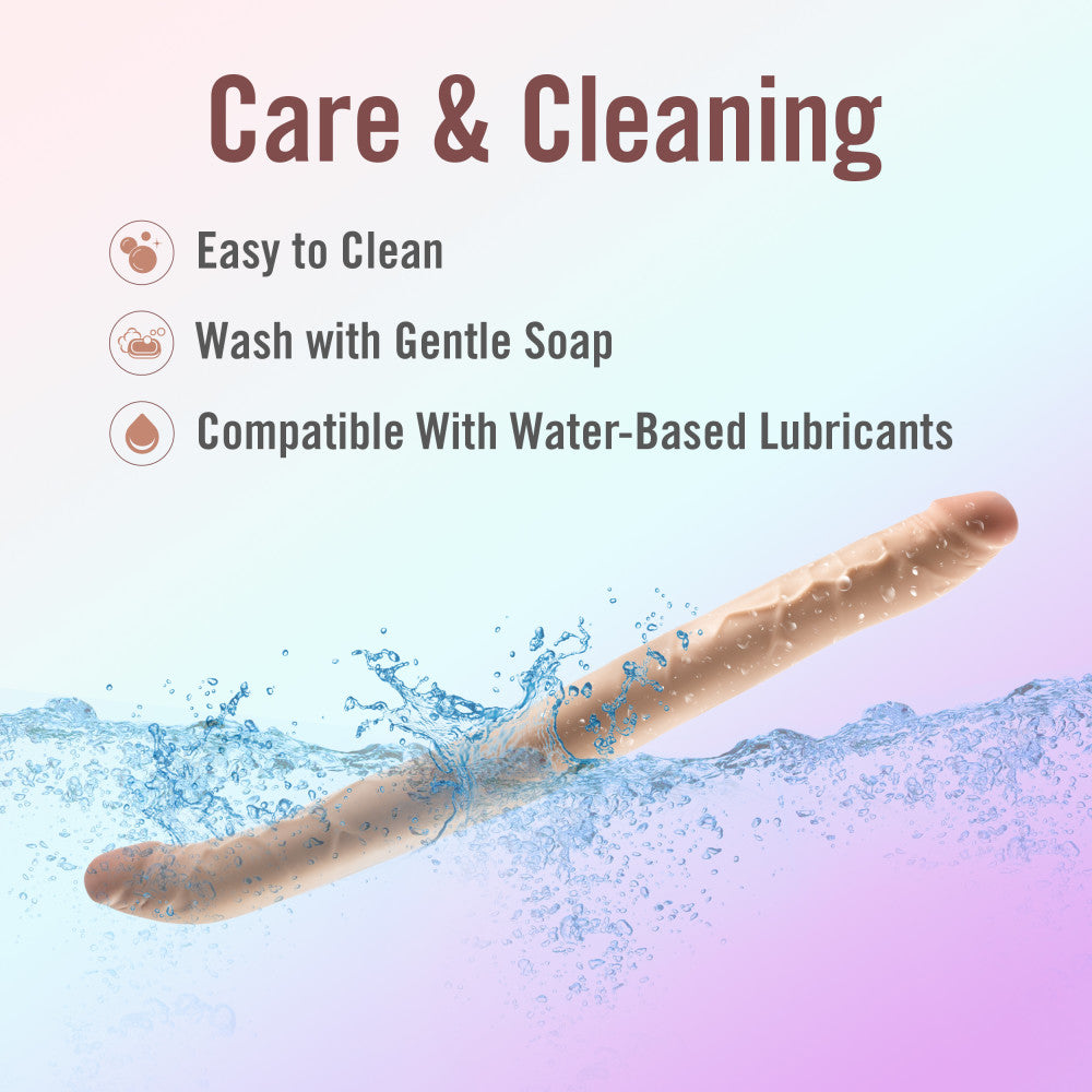 Dr. Skin Plus 16.5" Posable Double Dong