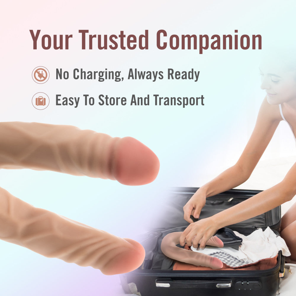 Dr. Skin Plus 14" Posable Double Dong