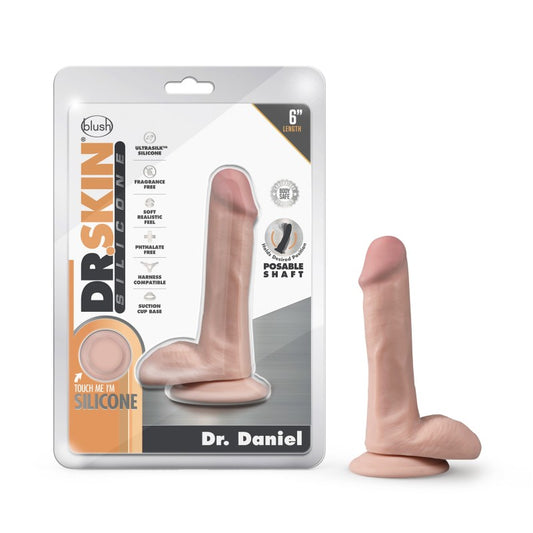 Dr. Skin Silicone Dr. Daniel - Flesh 6" / 15.2cm Dong Dildo