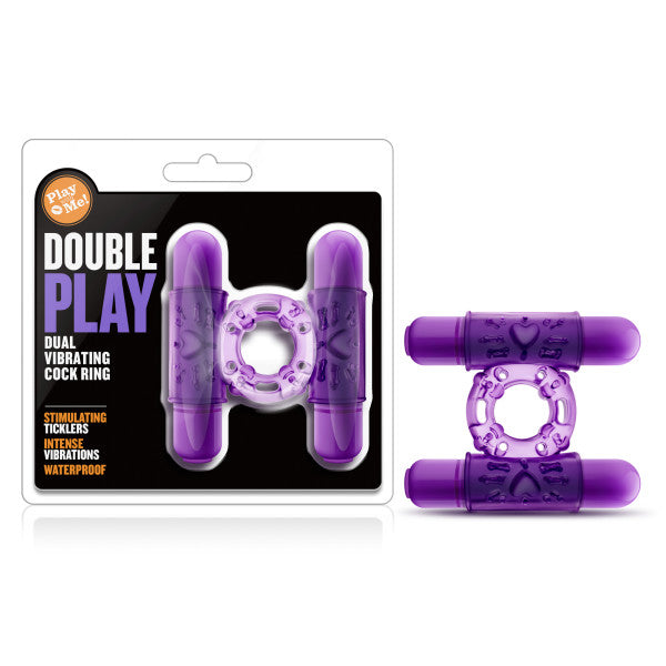 Blush Novelties Play With Me - Double Play Dual Vibrating Cock Ring