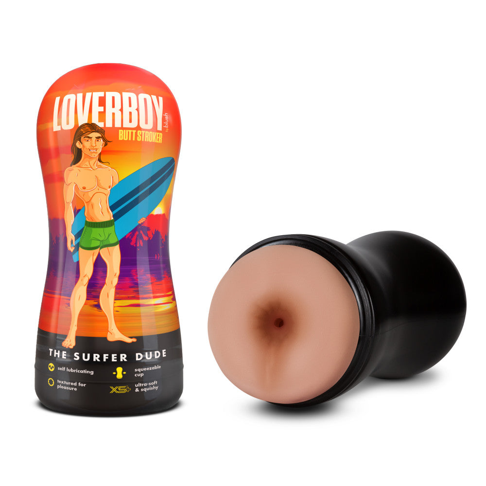 Blush Novelties | Loverboy The Surfer Dude - Flesh Male Ass Stroker