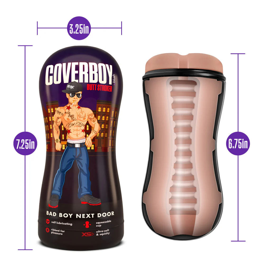 Blush Novelties | Coverboy Bad Boy Next Door - Flesh Male Ass Stroker