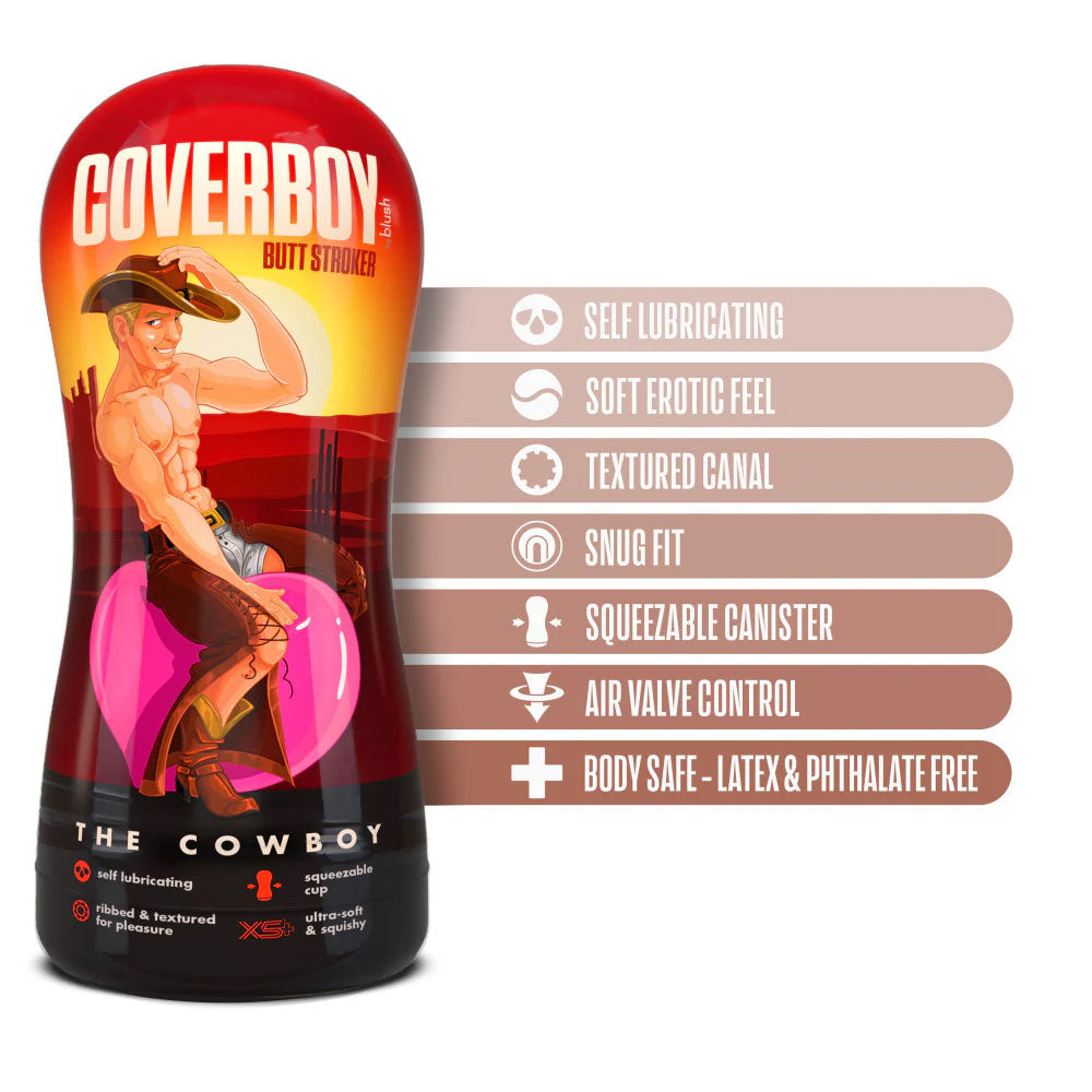 Blush Novelties | Coverboy The Cowboy - Flesh Male Ass Stroker