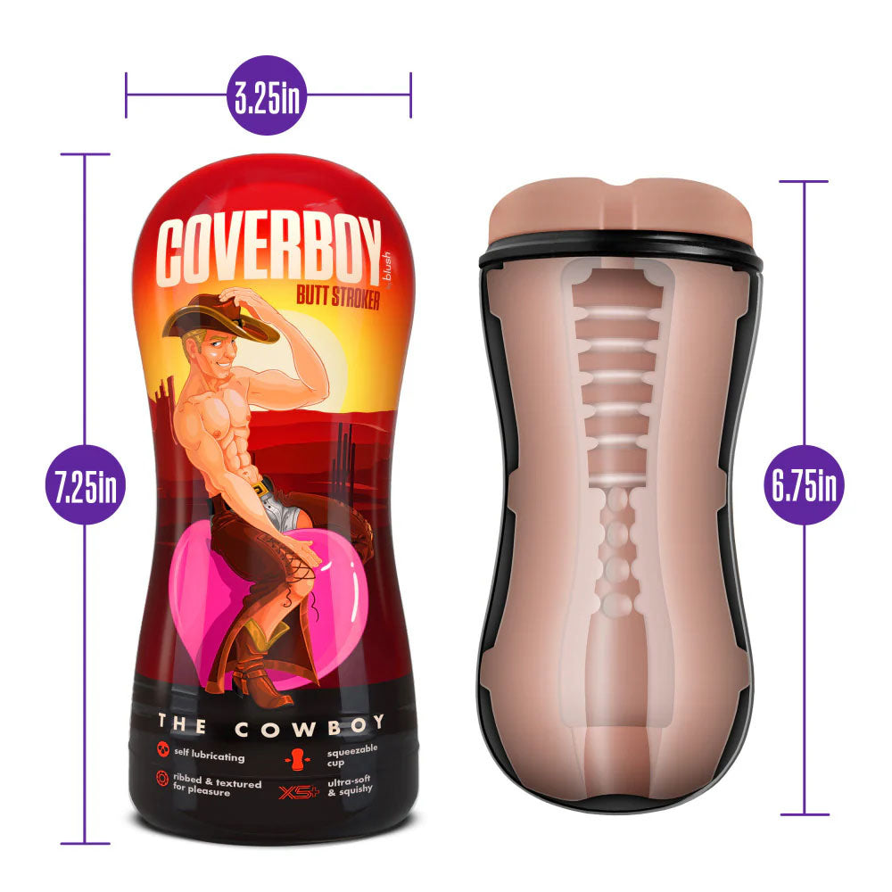 Blush Novelties | Coverboy The Cowboy - Flesh Male Ass Stroker
