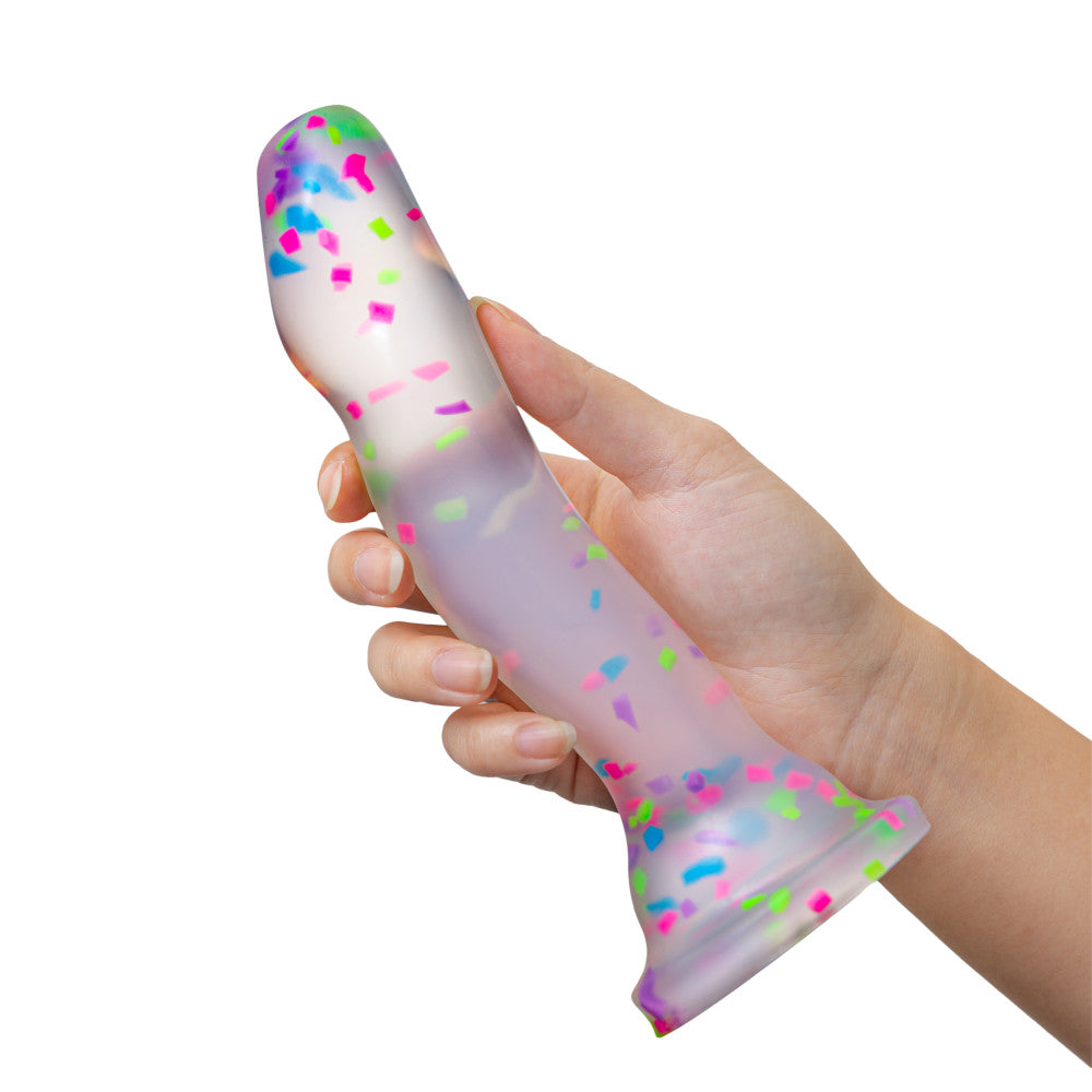 Blush Novelties | Neo Elite Glow Hanky Panky Glow In Dark Clear 19cm Dong Dildo