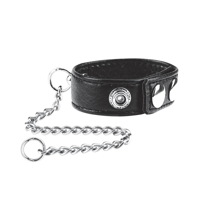 Electric EEL | Blue Ling Snap Cock Ring With Leash