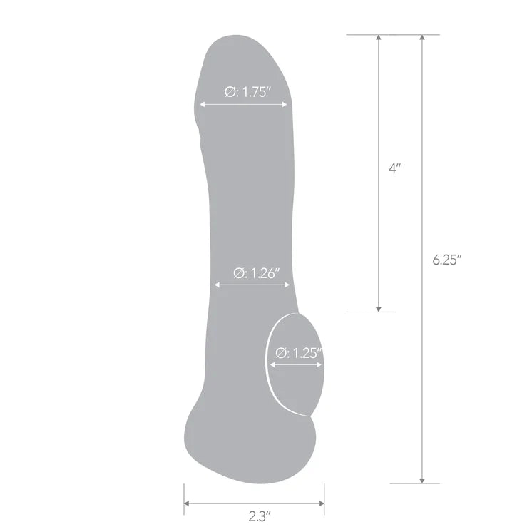 Electric EEL | Blue Line 6.25" Transparent Penis Enhancing Sleeve Extension
