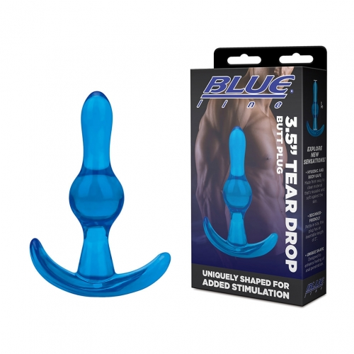 Electric EEL | Blue Line 3.5" Tear Drop Butt Plug