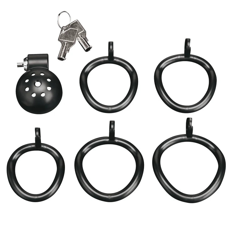 Electric EEL | Blue Line Mini Cock Micro Chastity Cage Black