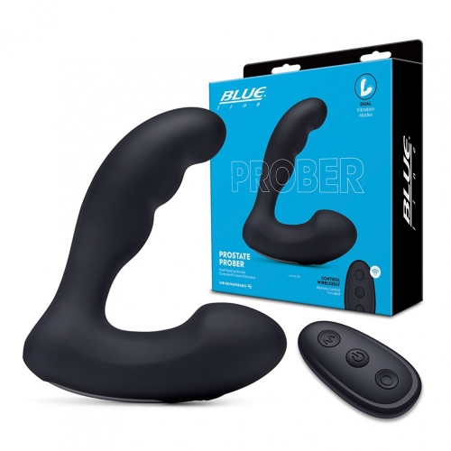 Electric EEL | Blue Line Prober - Dual Vibrating Remote Controlled Prostate Stimulator
