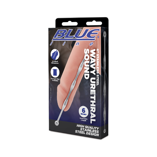 Electric EEL | Blue Line 6" Stainless Steel Wavy Urethral Sound