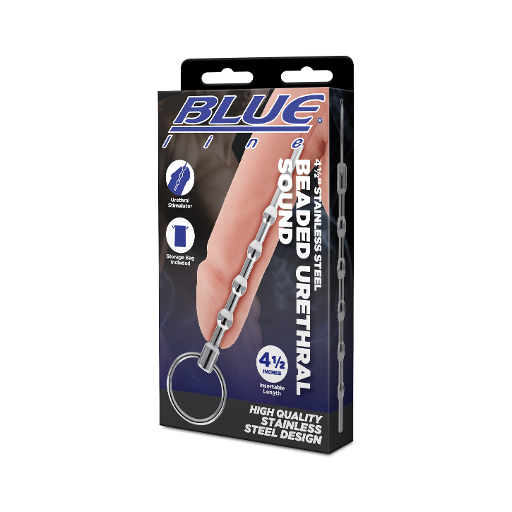 Electric EEL | Blue Line 4.5" Stainless Steel Beaded Urethral Sound