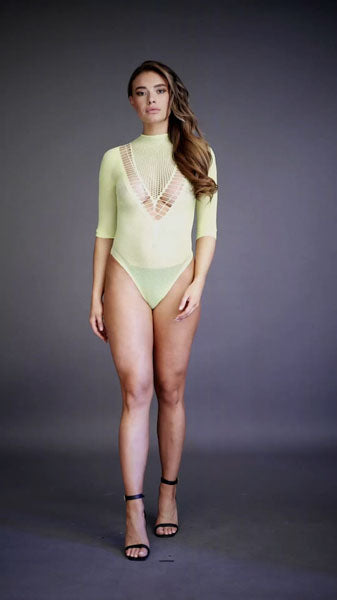 Le Desir Bliss Collection Short Sleeve Teddy Green Size OS