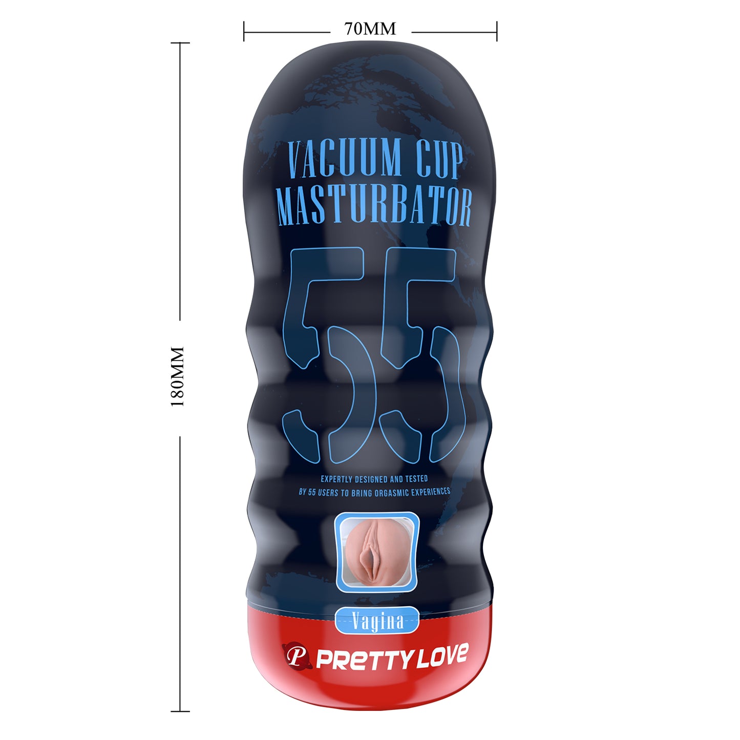 Pretty Love Vagina Vacuum Cup Masturbator Flesh