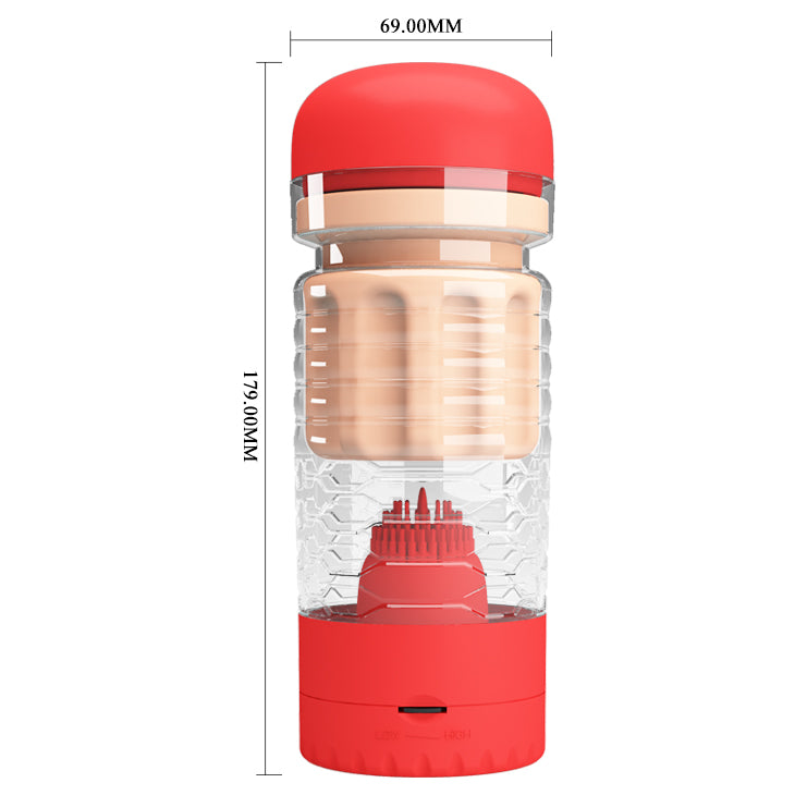 Pretty Love Emily Vibrating Vagina Masturbator Red