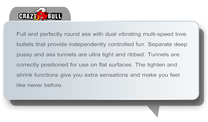 Crazy Bull Vagina And Anal Masturbator Flesh 160mmx160mm / 1kg