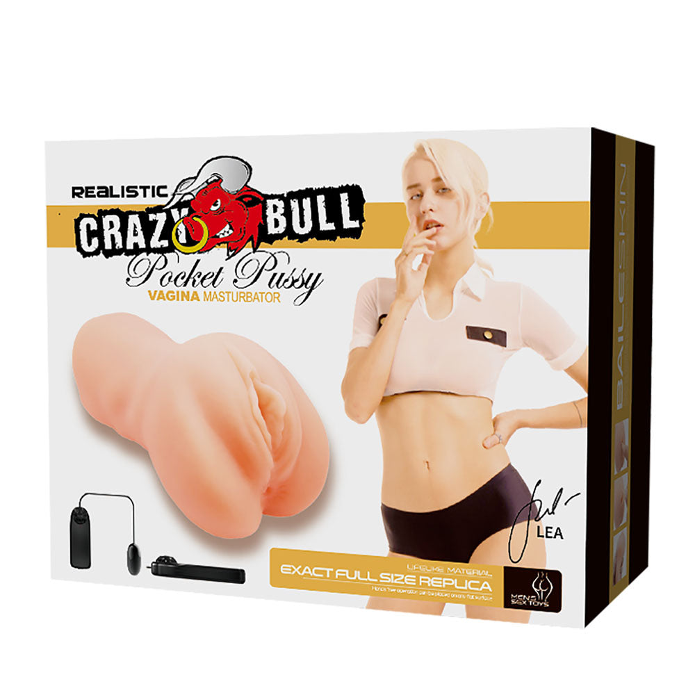 Crazy Bull Lea Vibrating Pocket Pussy Vagina Stroker