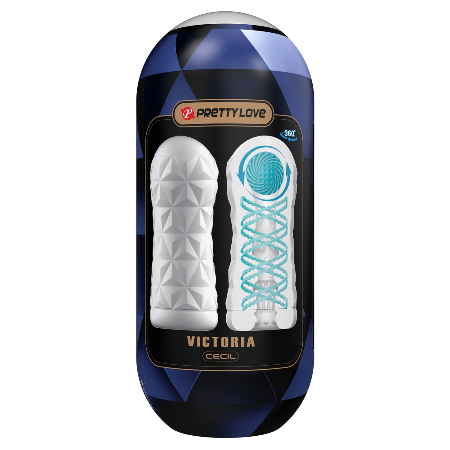 Pretty Love Victoria Cecil Coil & Ball Masturbator White