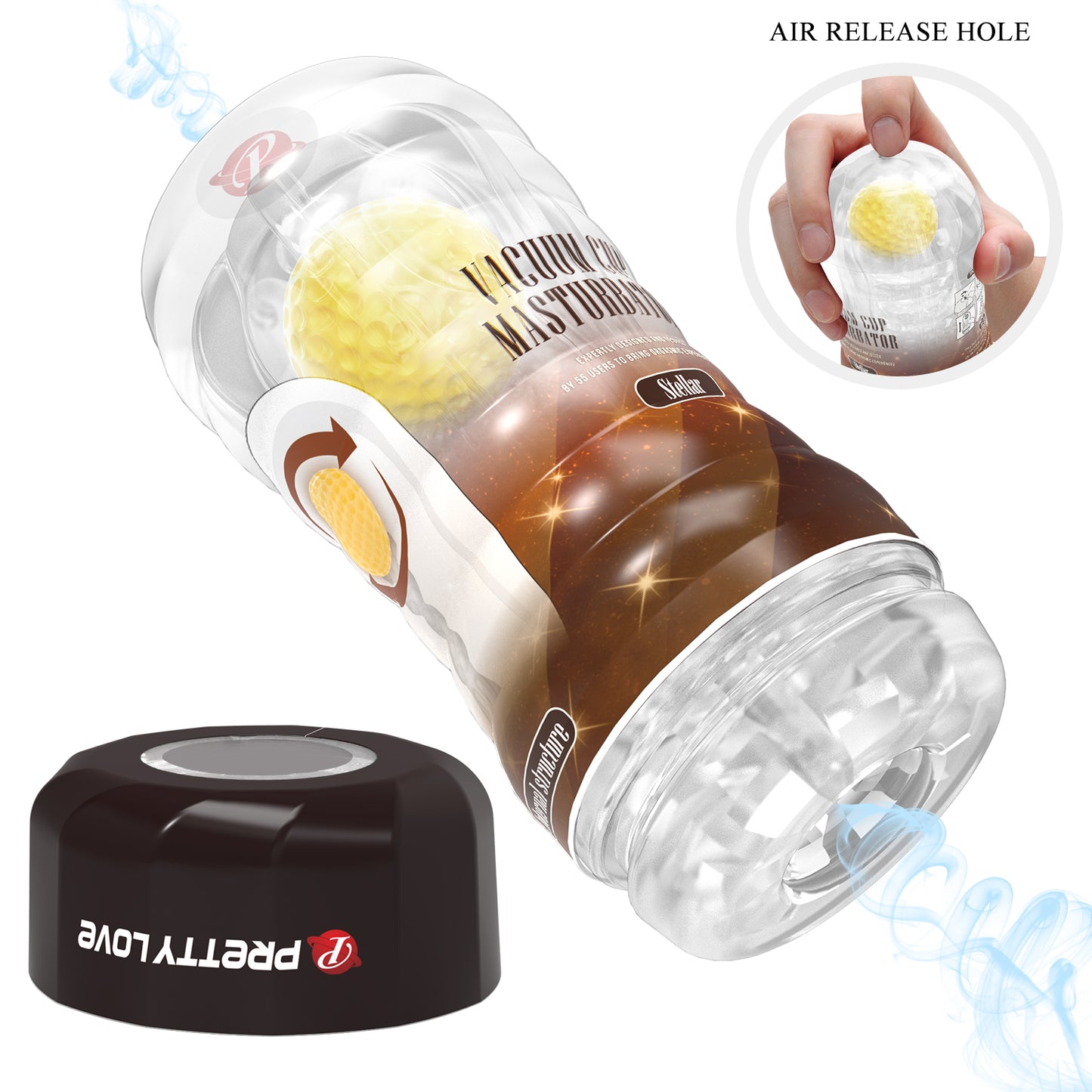 Pretty Love Vacuum Cup Ball-Rolling Masturbator (Stellar)