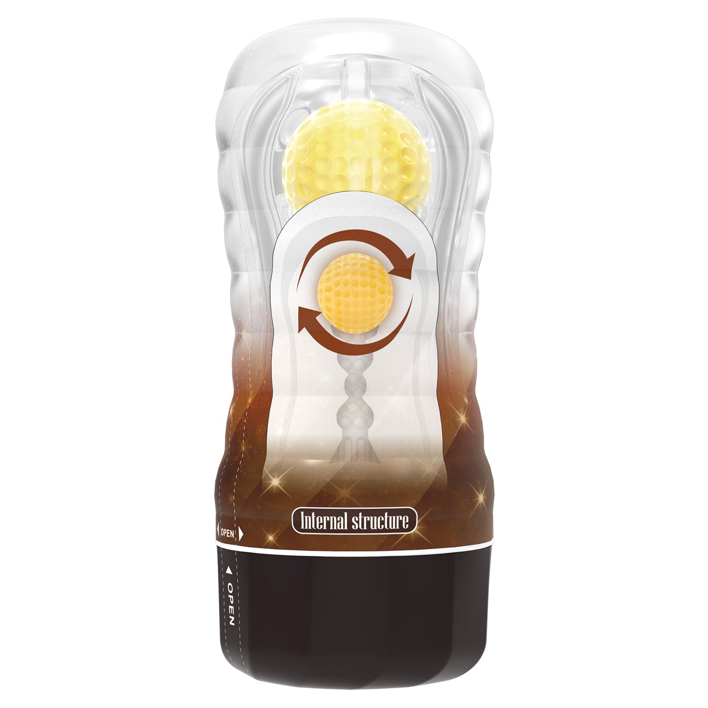 Pretty Love Vacuum Cup Ball-Rolling Masturbator (Stellar)