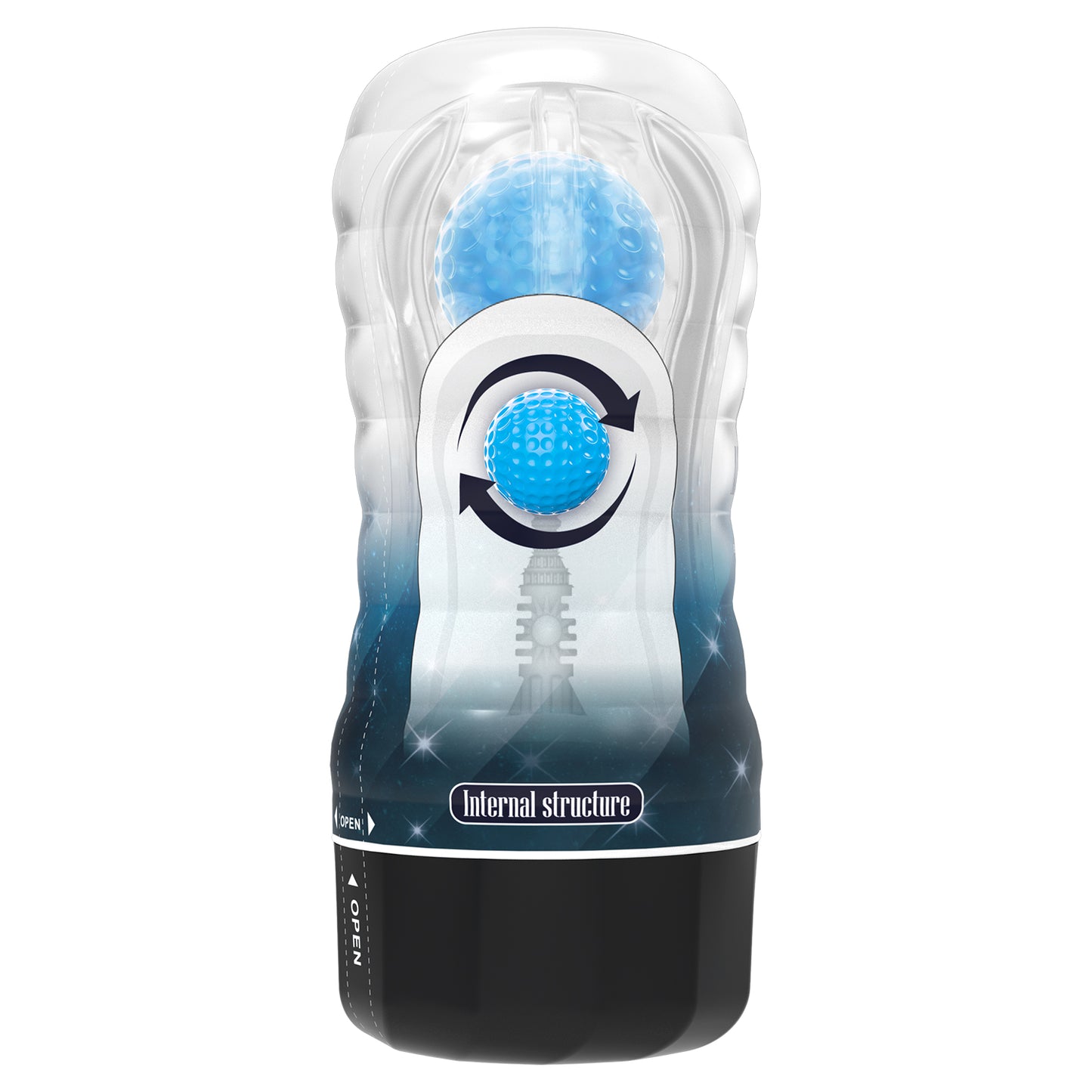 Pretty Love Vacuum Cup Ball-Rolling Masturbator (Planet)