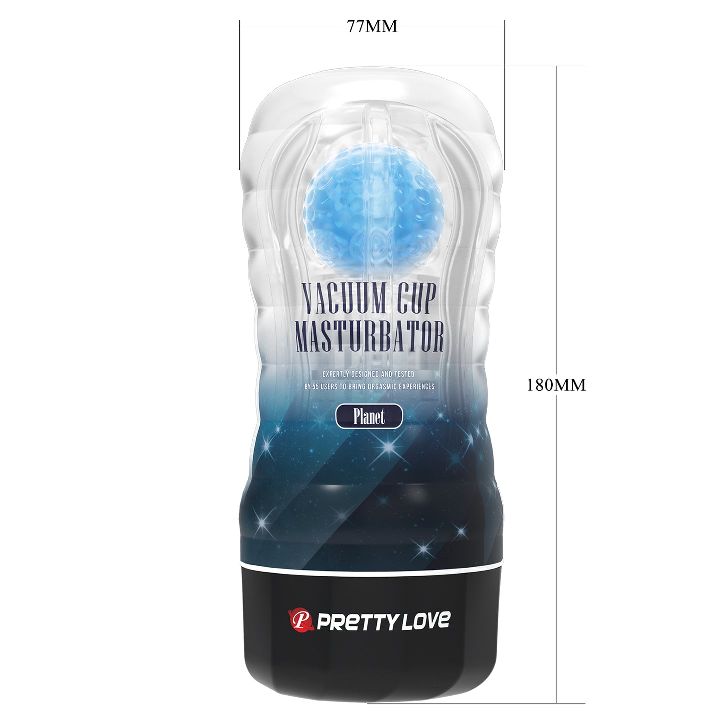 Pretty Love Vacuum Cup Ball-Rolling Masturbator (Planet)