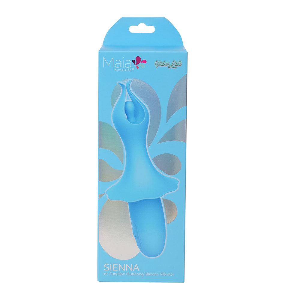 Maia Toys | Maia SIENNA - Blue 15.2cm USB Rechargeable Fluttering Bullet