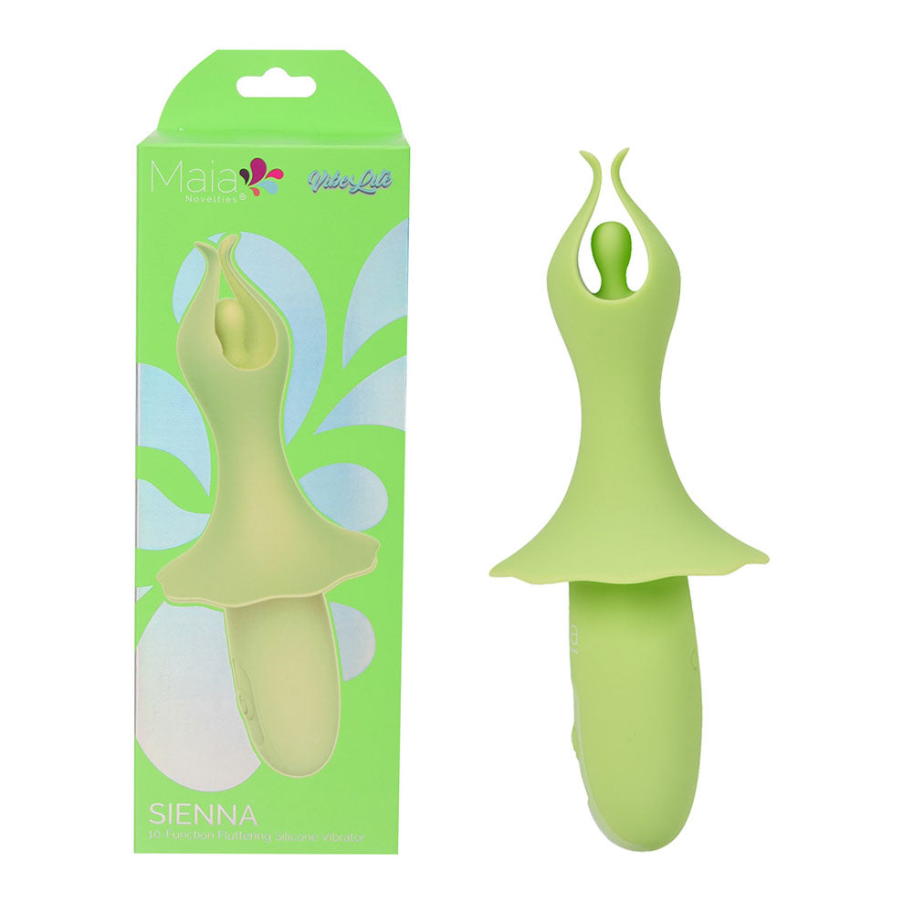 Maia Toys | Maia SIENNA - Green 15.2cm USB Rechargeable Fluttering Bullet