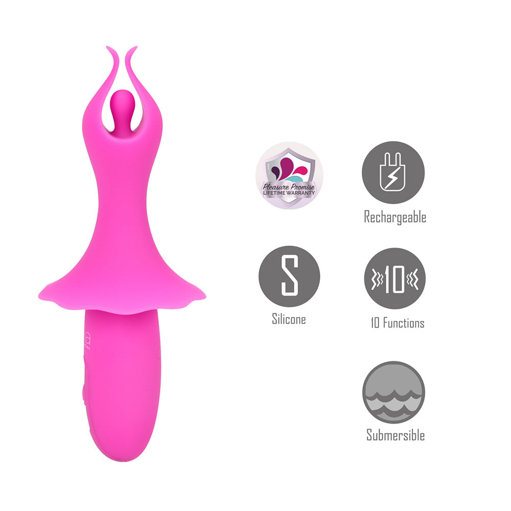 Maia Toys | Maia SIENNA - Pink 15.2cm USB Rechargeable Fluttering Bullet