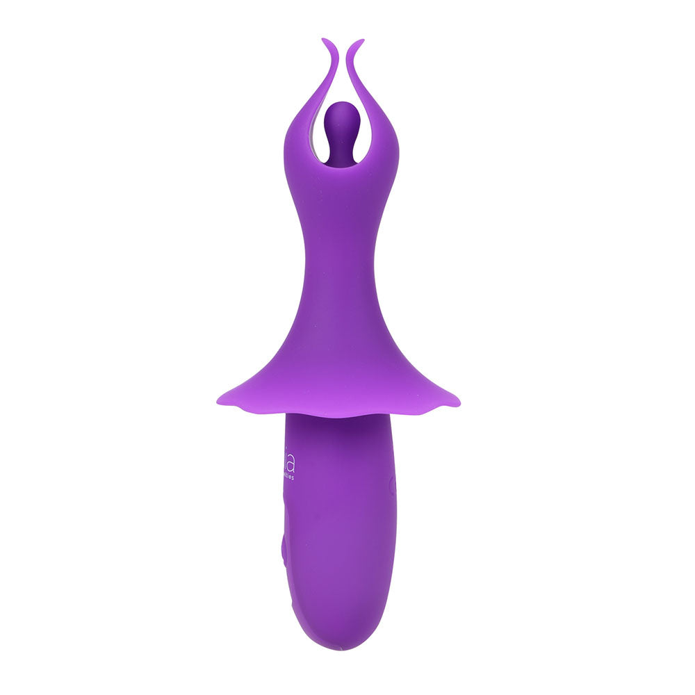 Maia Toys | Maia SIENNA - Purple 15.2cm USB Rechargeable Fluttering Bullet