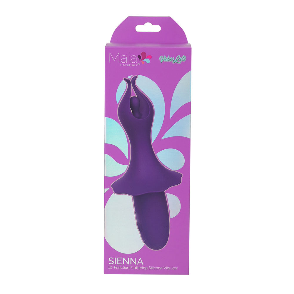 Maia Toys | Maia SIENNA - Purple 15.2cm USB Rechargeable Fluttering Bullet