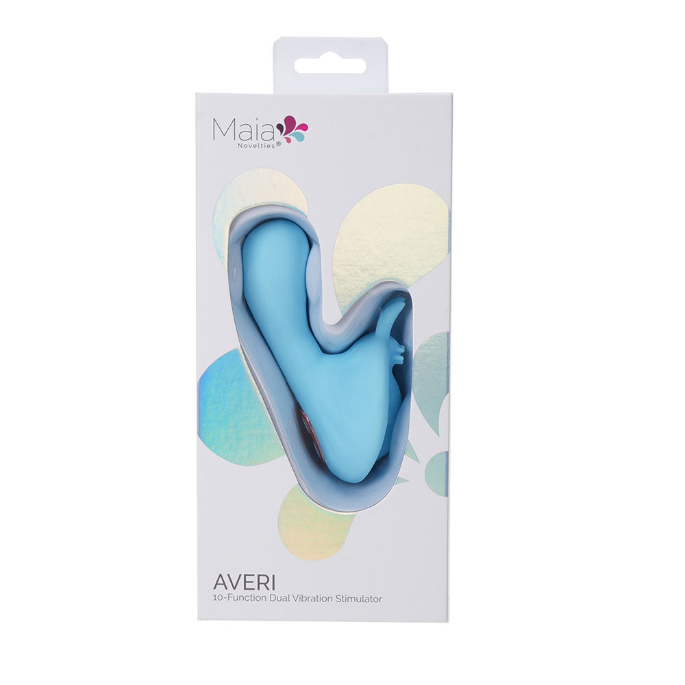 Maia Toys | Maia AVERI - 10 Function Dual Vibrator Stimulator - Blue