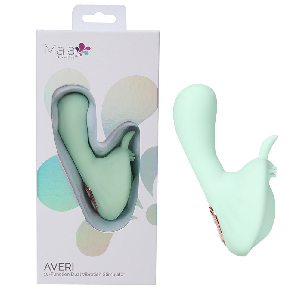 Maia Toys | Maia AVERI - 10 Function Dual Vibrator Stimulator - Green