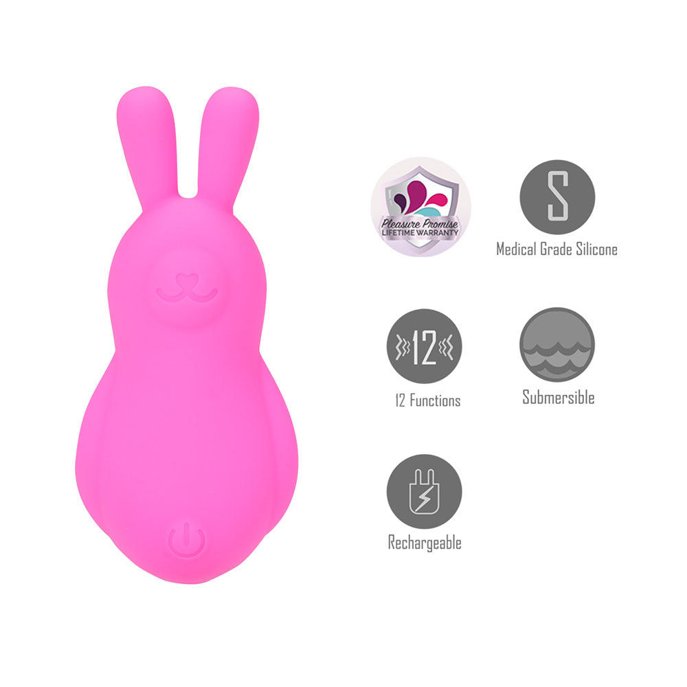 Maia Toys | Maia BRI - 12 Function Vibrating Bunny - Pink