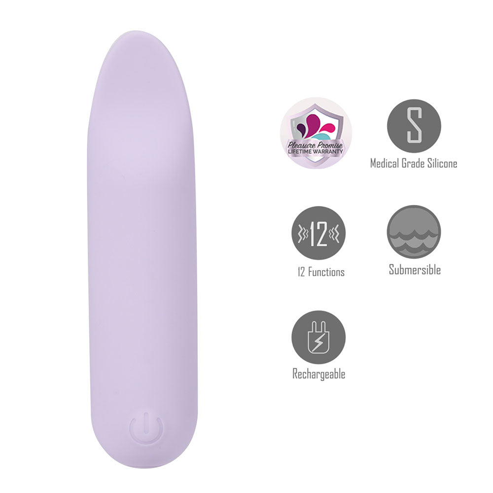 Maia Toys | Maia TAWNI - Lavender 9cm Bullet with Flickering Tip