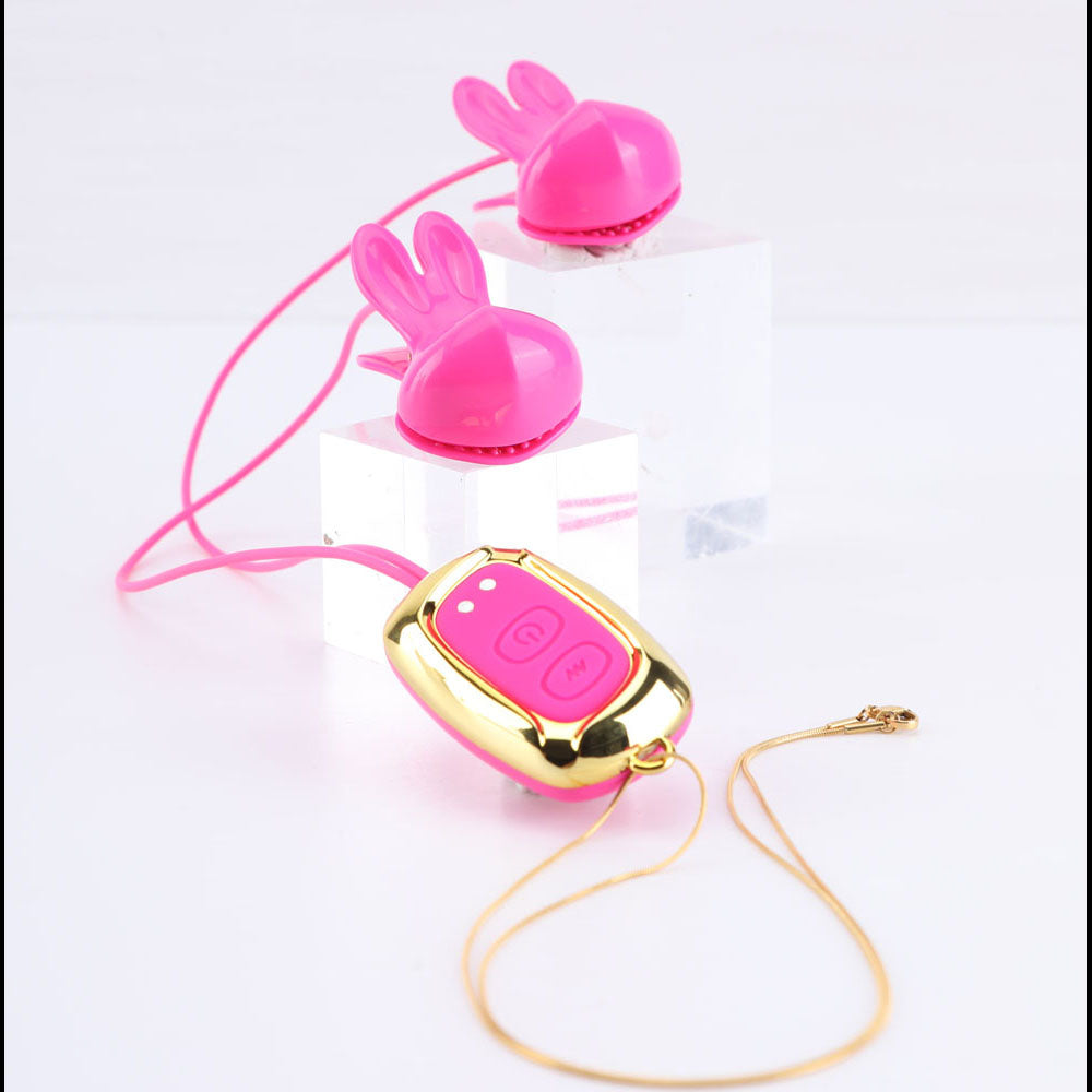 Maia Toys | Maia MOLLI - Pink Vibrating Nipple Clamps & Necklace