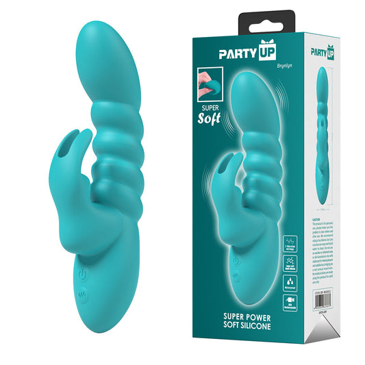 Party Up Brynlyn Rabbit Vibrator Teal
